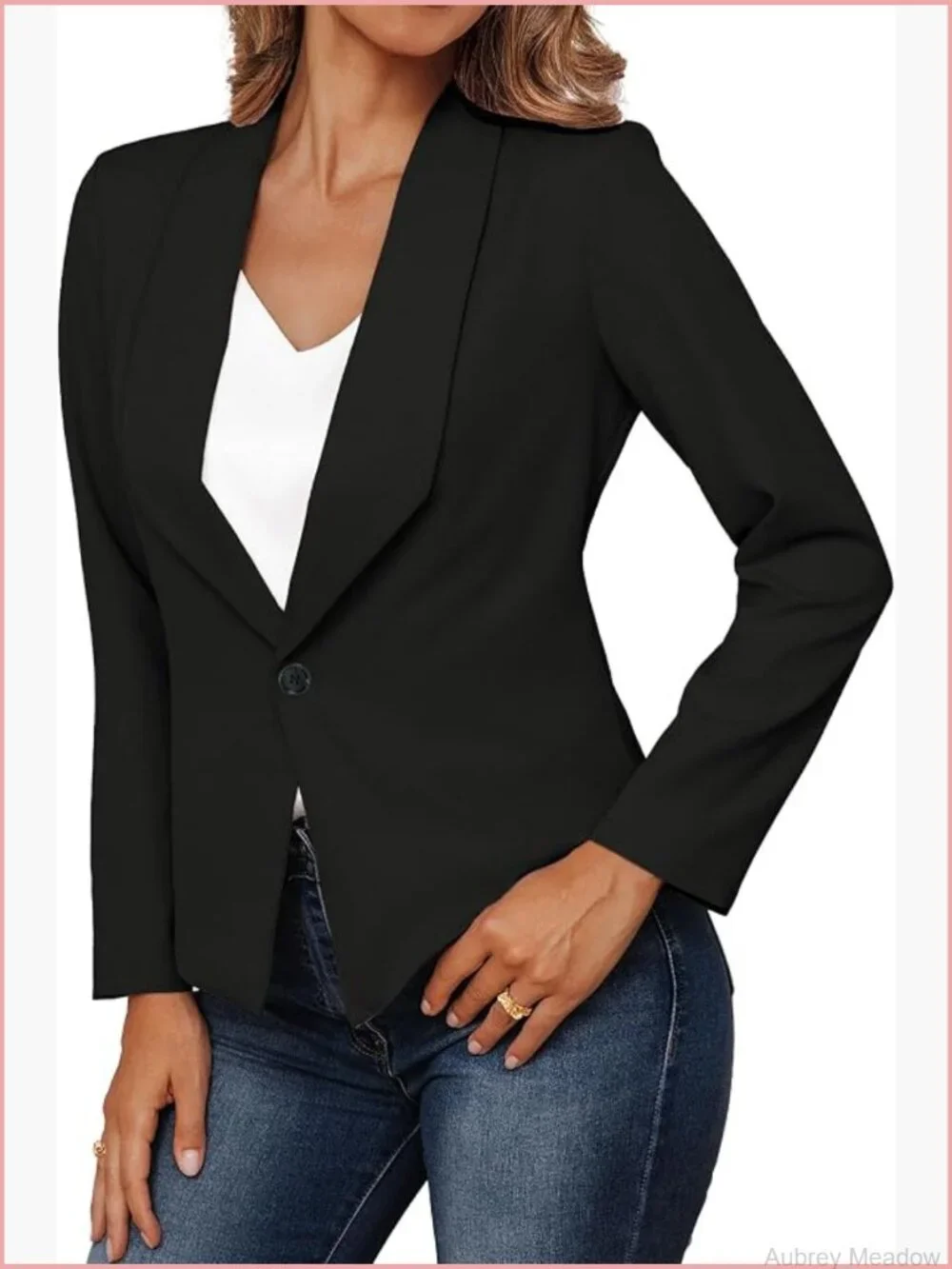 Women Casual Blazer Long Sleeve Work Office Suit Jacket